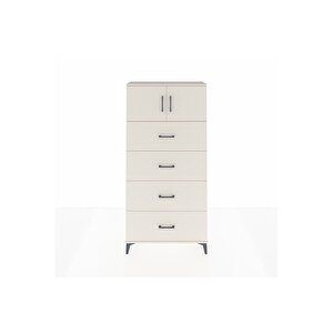 Arges Dolap Tek Raflı 4 Çekmeceli 2 Kapaklı 88x30x182 Aytaşı-aytaşı