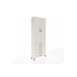 Arges Dolap 4 Raflı 5 Çekmeceli 2 Kapaklı 88x30x243 Aytaşı-aytaşı