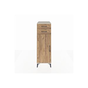 Kronos Dolap 2 Raflı 2 Çekmeceli Tek Kapaklı 44x59x134 Aytaşı-çam