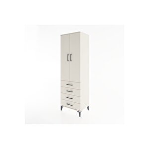 Hyperion Dolap 2 Raflı 4 Çekmeceli Tek Askılı 60x44x195 Aytaşı-aytaşı