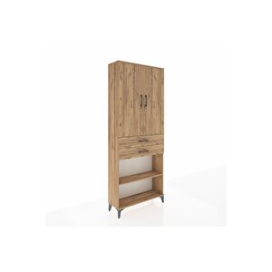 Arges Dolap 4 Raflı 2 Çekmeceli 2 Kapaklı 88x30x221 Çam-çam