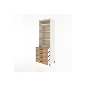 Hyperion Dolap 4 Raflı 4 Çekmeceli 60x44x195 Aytaşı-çam