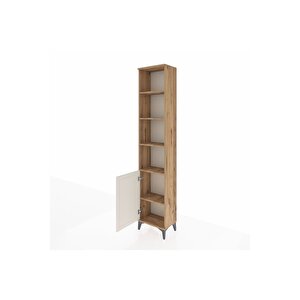 Arges Dolap 5 Raflı Tek Kapaklı 44x30x221 Çam-aytaşı