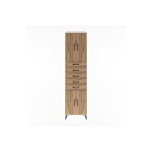 Hyperion Dolap 3 Raflı 5 Çekmeceli 4 Kapaklı 60x44x243 Aytaşı-çam