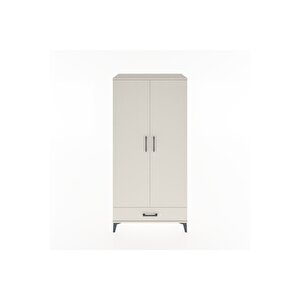 Hyperion Dolap 2 Raflı Tek Çekmeceli Tek Askılı 88x44x182 Aytaşı-aytaşı
