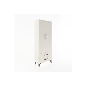 Arges Dolap Tek Raflı 2 Çekmeceli Tek Askılı 60x30x163 Aytaşı-aytaşı