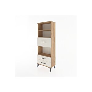 Arges Dolap 3 Raflı 3 Çekmeceli 60x30x163 Çam-aytaşı