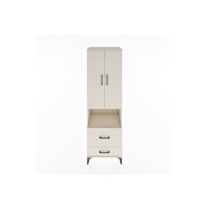 Hyperion Dolap 2 Raflı 2 Çekmeceli Tek Askılı 60x44x195 Aytaşı-aytaşı