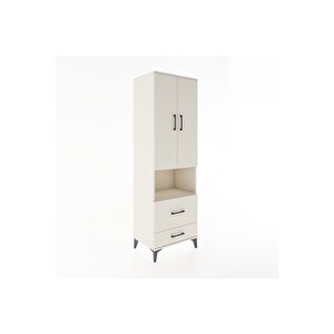 Hyperion Dolap 2 Raflı 2 Çekmeceli Tek Askılı 60x44x195 Aytaşı-aytaşı