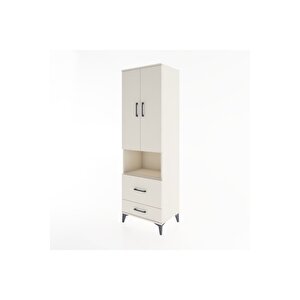 Hyperion Dolap 2 Raflı 2 Çekmeceli Tek Askılı 60x44x195 Aytaşı-aytaşı