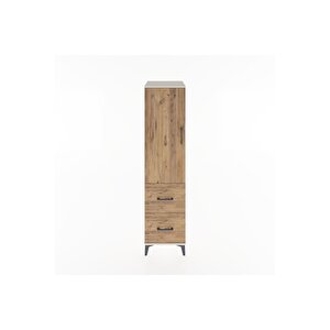 Hyperion Dolap 3 Raflı 2 Çekmeceli Tek Kapaklı 44x44x182 Aytaşı-çam