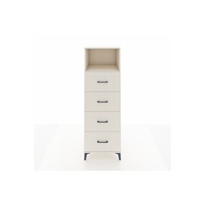 Kronos Dolap Tek Raflı 4 Çekmeceli 60x59x182 Aytaşı-aytaşı