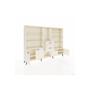 Arges Dolap 10 Raflı 2 Çekmeceli 4 Kapaklı 220x30x163 Aytaşı-aytaşı