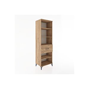 Hyperion Dolap 4 Raflı Tek Çekmeceli 60x44x195 Çam-çam