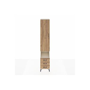 Hyperion Dolap 5 Raflı 3 Çekmeceli Tek Kapaklı 44x44x243 Aytaşı-çam