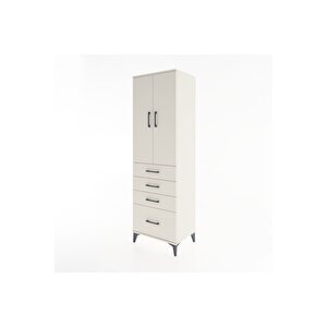 Hyperion Dolap 3 Raflı 4 Çekmeceli 2 Kapaklı 60x44x195 Aytaşı-aytaşı