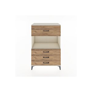 Hyperion Dolap Tek Raflı 4 Çekmeceli 88x44x134 Aytaşı-çam