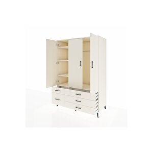 Kronos Dolap 5 Raflı 5 Çekmeceli Tek Askılı 132x59x195 Aytaşı-aytaşı/aytaşı