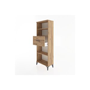 Arges Dolap 3 Raflı Tek Çekmeceli 60x30x163 Çam-çam