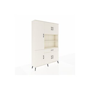 Arges Gardrop 10 Raflı Tek Çekmeceli 6 Kapaklı 132x30x195 Aytaşı-aytaşı