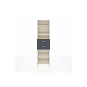 Arges Dolap 4 Raflı 2 Çekmeceli 60x30x221 Aytaşı-antrasit