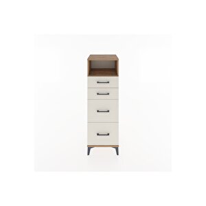 Hyperion Dolap Tek Raflı 4 Çekmeceli 44x44x134 Çam-aytaşı