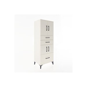 Hyperion Dolap 3 Raflı 3 Çekmeceli 4 Kapaklı 60x44x163 Aytaşı-aytaşı