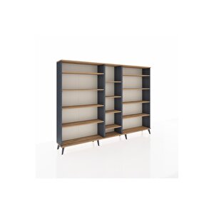 Arges Dolap 11 Raflı  220x30x163 Antrasit-çam