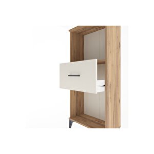 Arges Dolap Tek Raflı Tek Çekmeceli 60x30x134 Çam-aytaşı