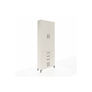 Arges Dolap 4 Raflı 3 Çekmeceli 4 Kapaklı 88x30x243 Aytaşı-aytaşı