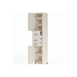 Hyperion Dolap 4 Raflı 3 Çekmeceli 2 Kapaklı 44x44x243 Aytaşı-aytaşı