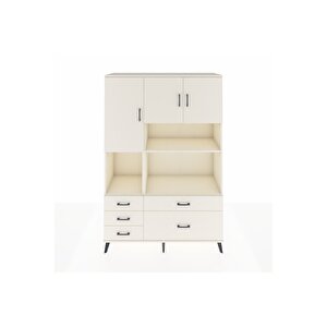 Hyperion Gardrop 8 Raflı 5 Çekmeceli 3 Kapaklı 132x44x195 Aytaşı-aytaşı