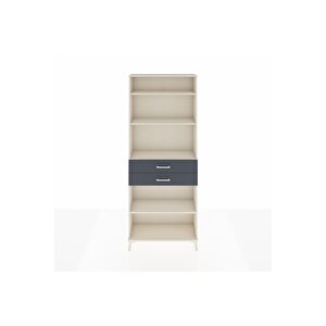 Arges Dolap 4 Raflı 2 Çekmeceli 88x30x221 Aytaşı-antrasit