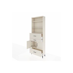 Arges Dolap 4 Raflı 3 Çekmeceli 2 Kapaklı 88x30x243 Aytaşı-aytaşı