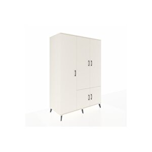 Kronos Dolap 7 Raflı 5 Kapaklı Tek Askılı 132x59x195 Aytaşı-aytaşı/antrasit