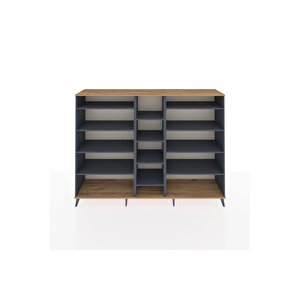 Hyperion Dolap 11 Raflı  220x44x163 Antrasit-çam/antrasit