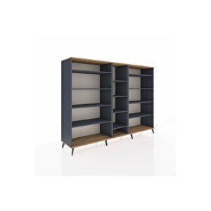 Hyperion Dolap 11 Raflı  220x44x163 Antrasit-çam/antrasit