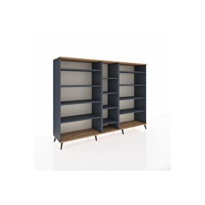 Hyperion Dolap 11 Raflı  220x44x163 Antrasit-çam/antrasit