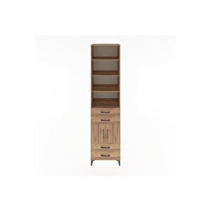 Hyperion Dolap 5 Raflı 4 Çekmeceli 2 Kapaklı 60x44x243 Çam-çam
