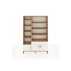 Arges Dolap 10 Raflı 3 Kapaklı 132x30x195 Çam-aytaşı/çam