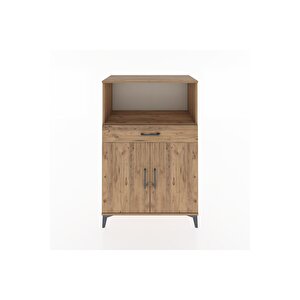 Hyperion Dolap 2 Raflı Tek Çekmeceli 2 Kapaklı 88x44x134 Çam-çam