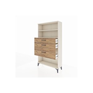 Arges Dolap 2 Raflı 3 Çekmeceli 88x30x163 Aytaşı-çam