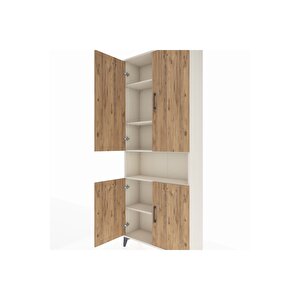 Arges Dolap 5 Raflı 4 Kapaklı 88x30x221 Aytaşı-çam