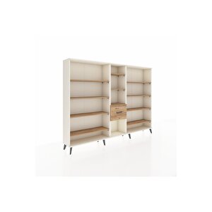 Arges Dolap 11 Raflı 3 Çekmeceli  220x30x163 Aytaşı-çam