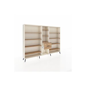 Arges Dolap 11 Raflı 3 Çekmeceli  220x30x163 Aytaşı-çam