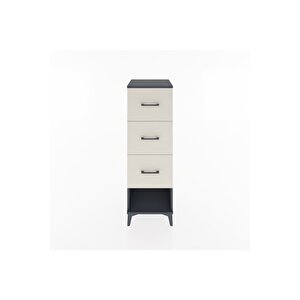 Hyperion Dolap 3 Çekmeceli 44x44x134 Antrasit-aytaşı