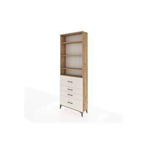 Arges Dolap 4 Raflı 4 Çekmeceli 88x30x243 Çam-aytaşı