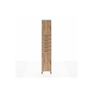 Hyperion Dolap 3 Raflı 5 Çekmeceli 2 Kapaklı 44x44x243 Aytaşı-çam