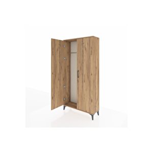 Arges Dolap 2 Kapaklı Tek Askılı 88x30x182 Çam-çam