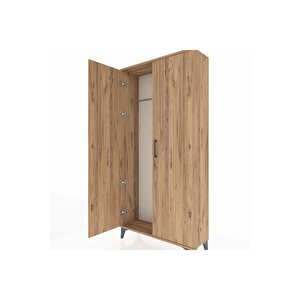 Arges Dolap 2 Kapaklı Tek Askılı 88x30x182 Çam-çam